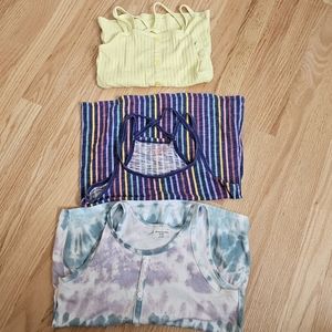 Lot of 3 Abercrombie & Fitch Kids Girls tank tops Size 7-8